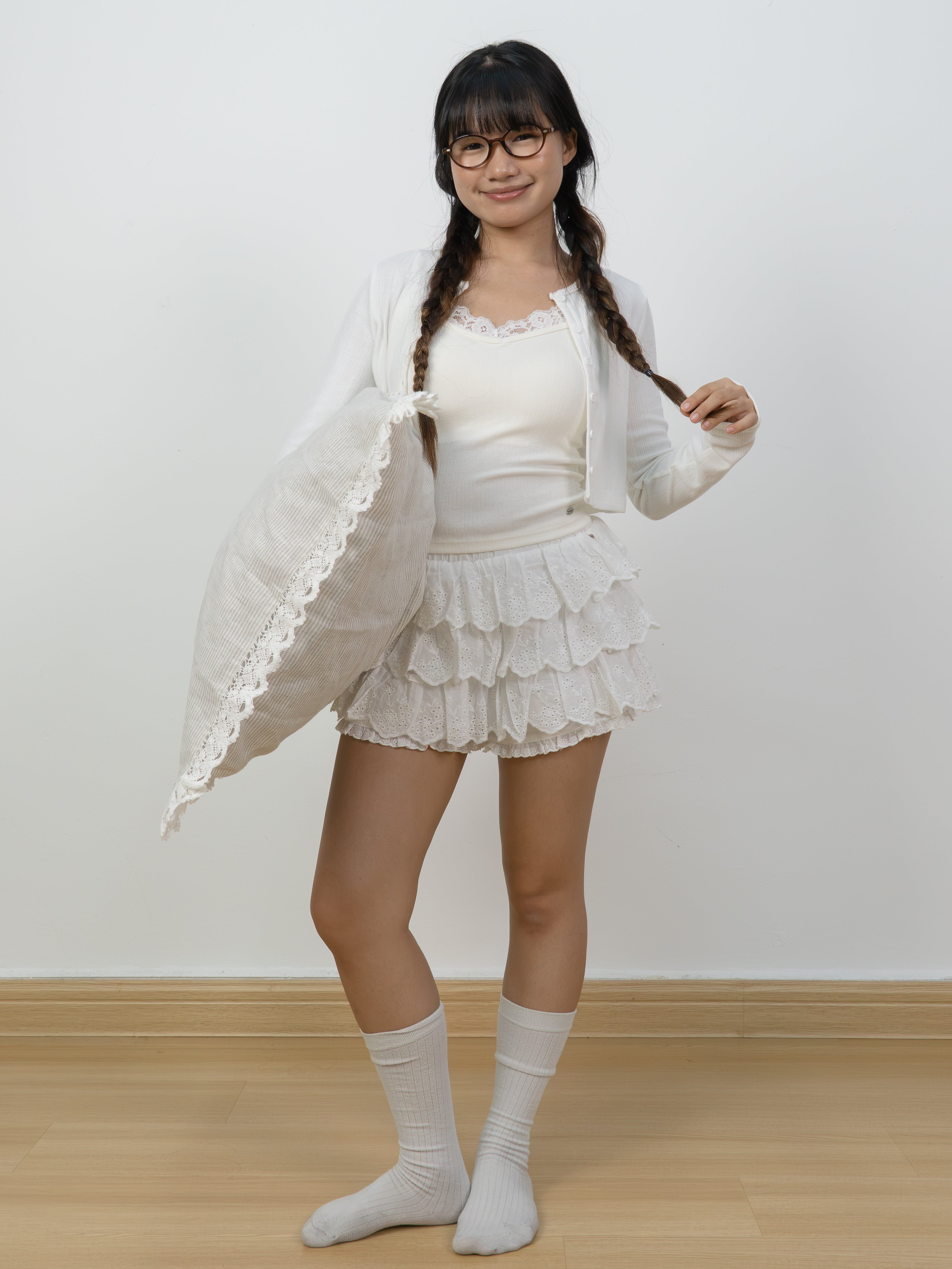 Cloud White Knit Cardigan