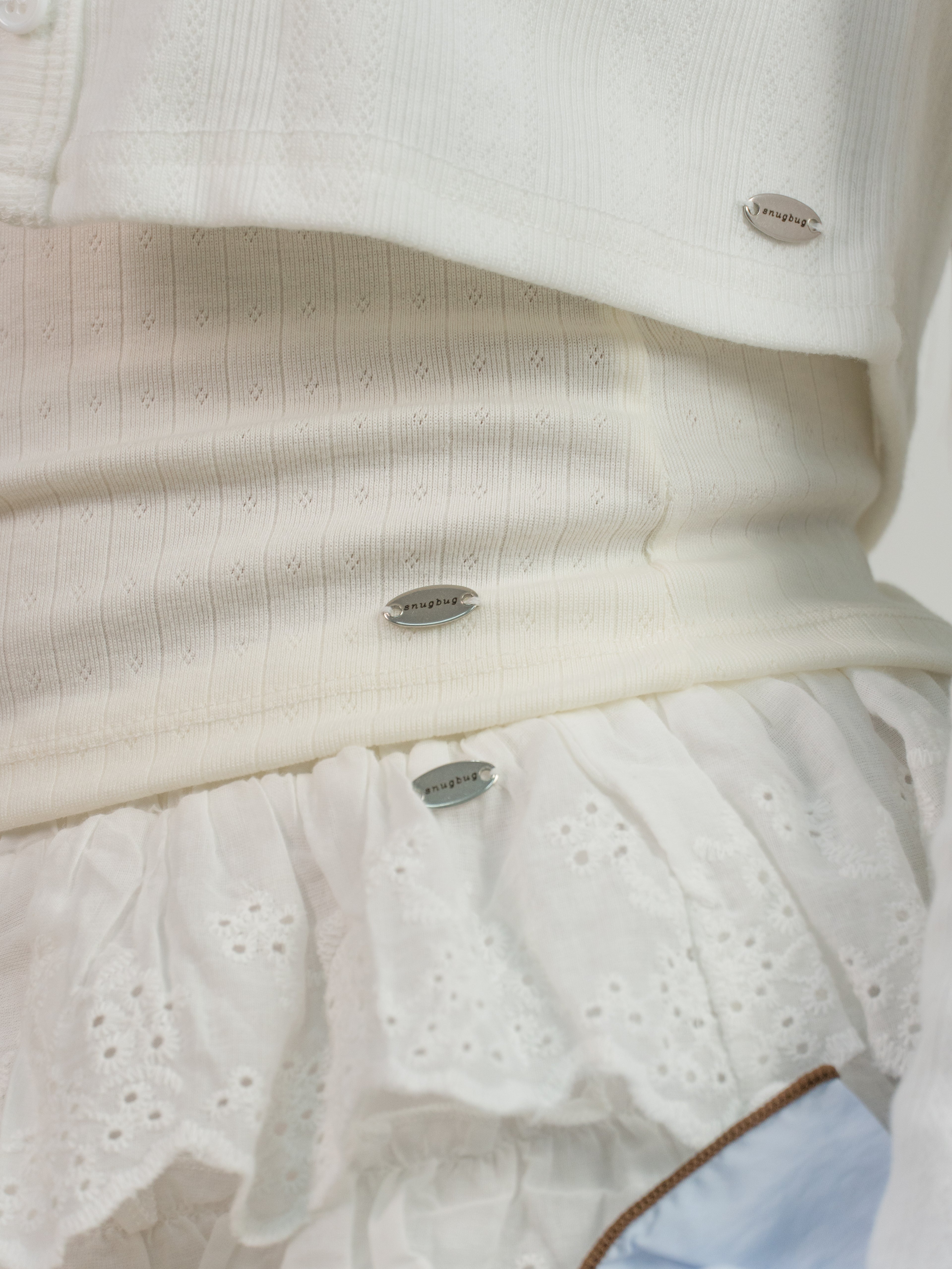 Cloud White Knit Cardigan