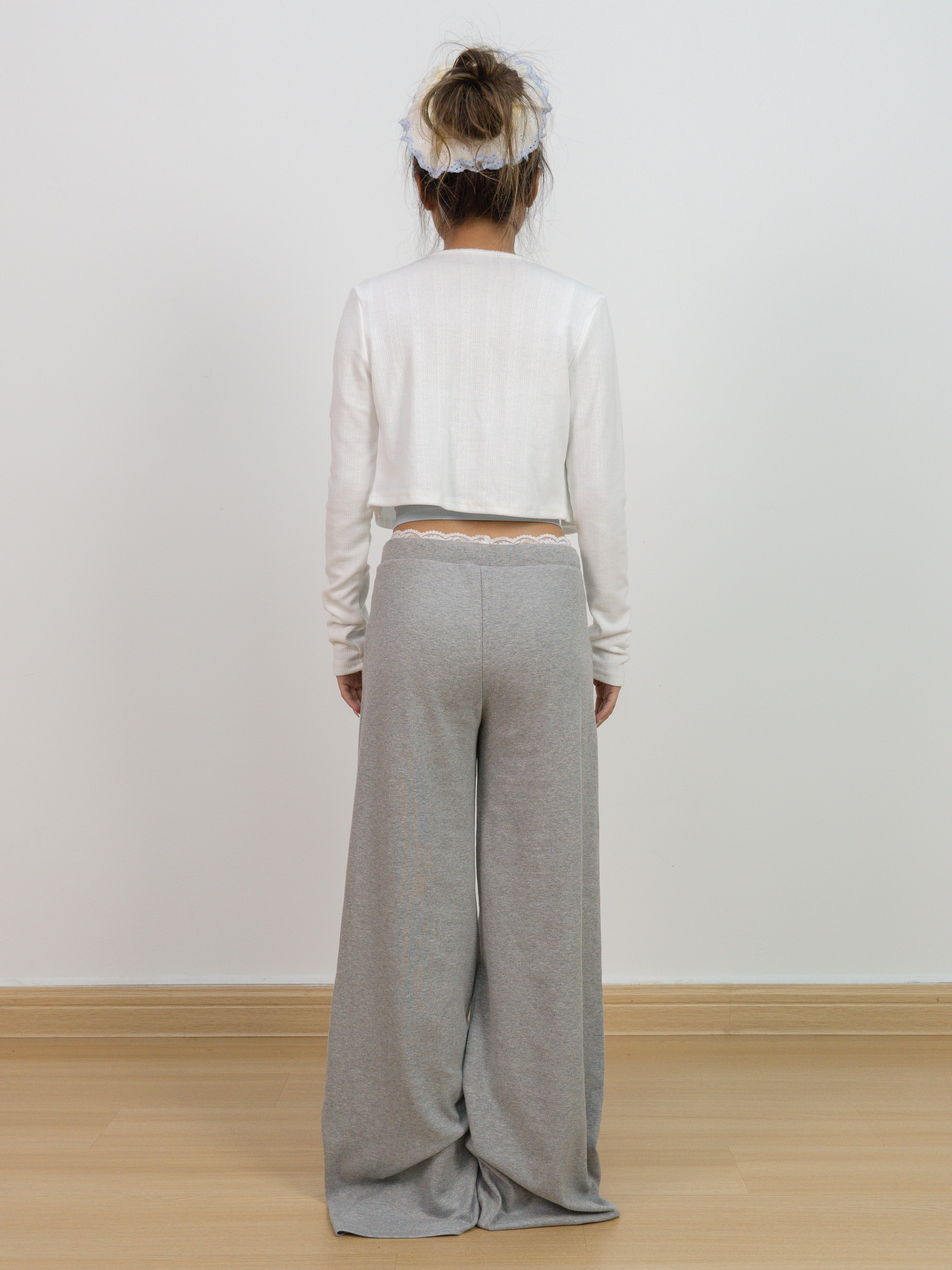 Earl Grey Lace Lounge Pants